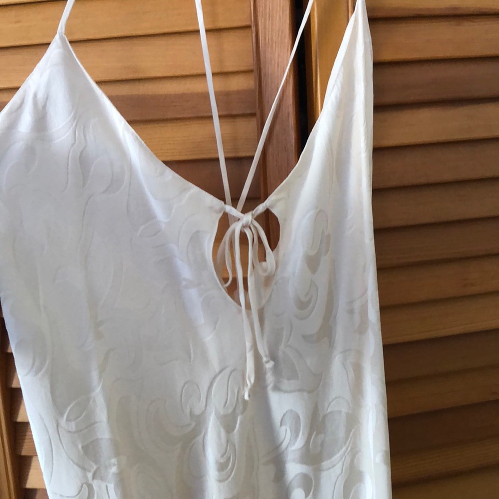 100% Silk Nightgown Morgan Taylor Large Jacquard